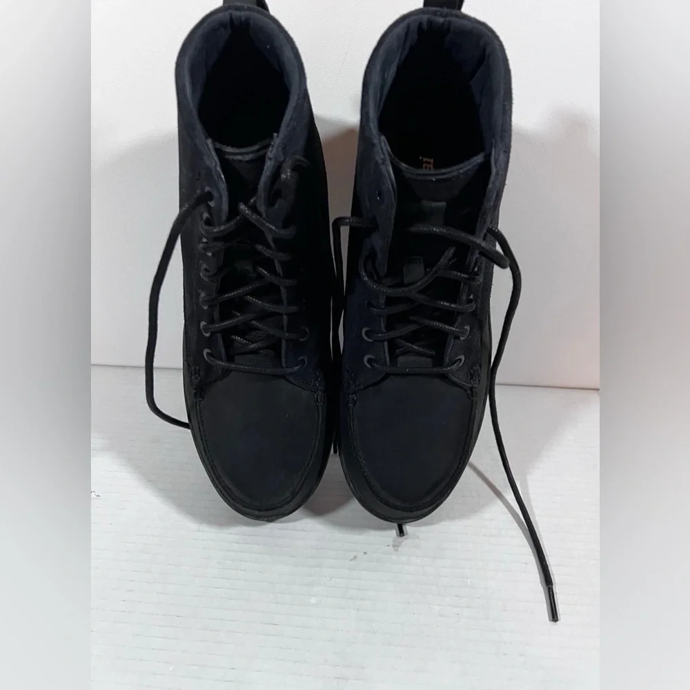 Olukai Men's Nalukai Kapa Boot Lava Rock Black Canvas Chukka Ankle Mid Size 8.5